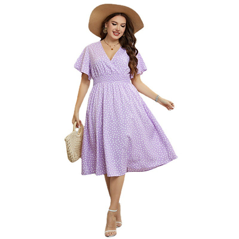 Women's Development Summer Purple Loose Dress Dresses