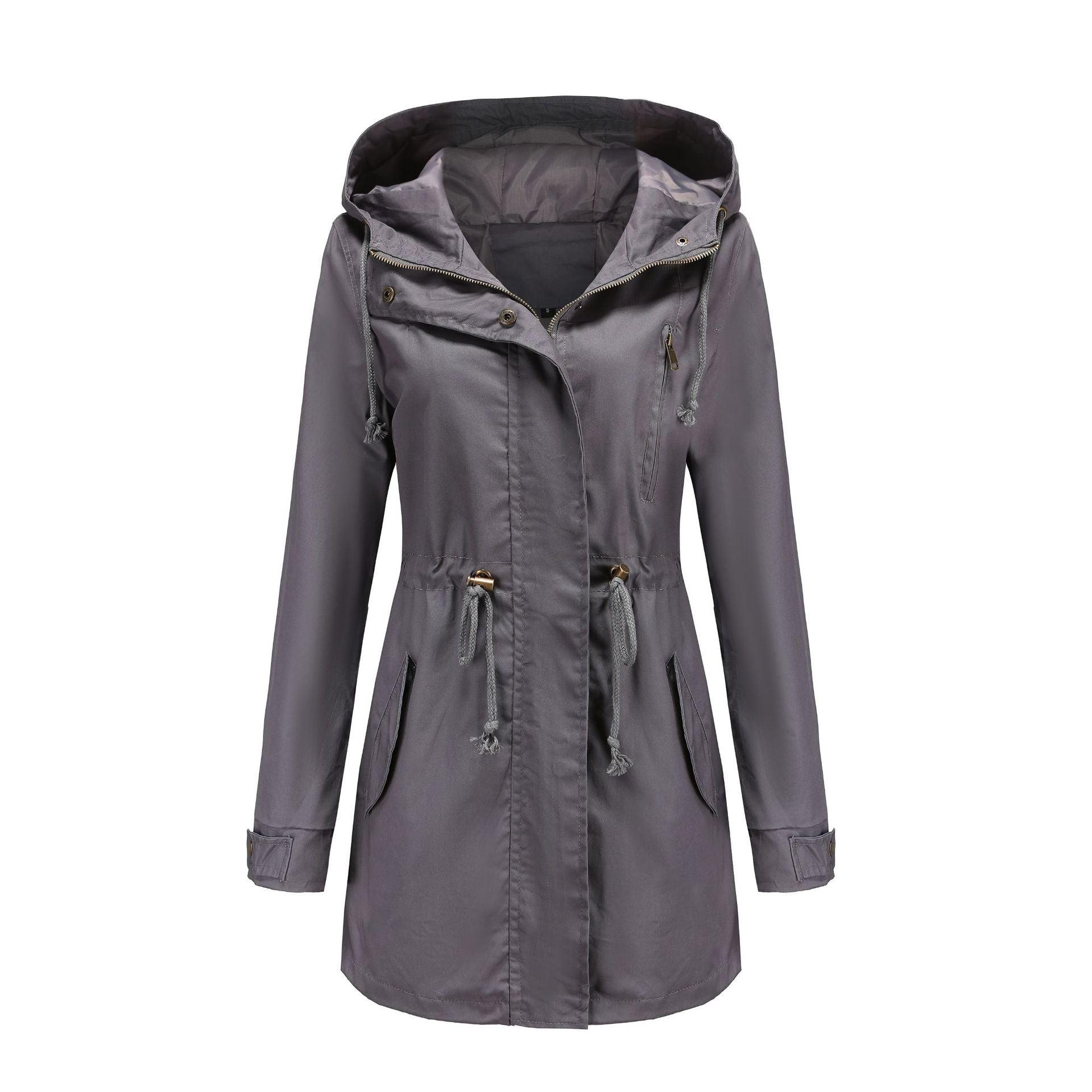 Innovative Women's Anorak Loose Solid Color Coats