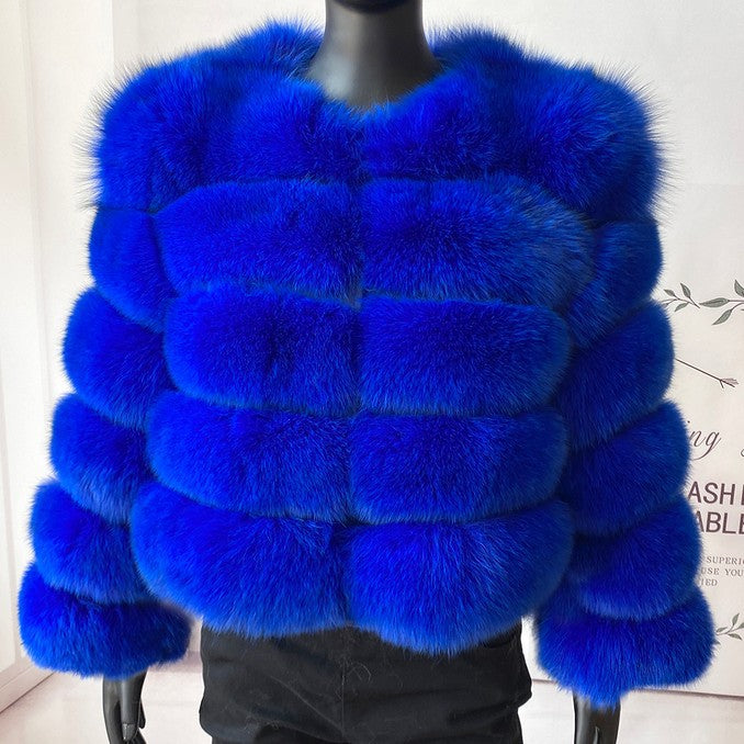 Women's Fur Imitation Fox Long Sleeve Winter Coats