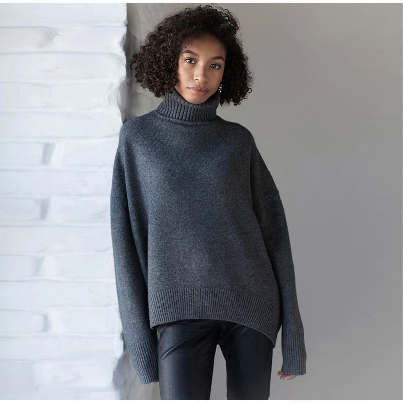 Creative Innovative Women's High Collar Loose Sweaters