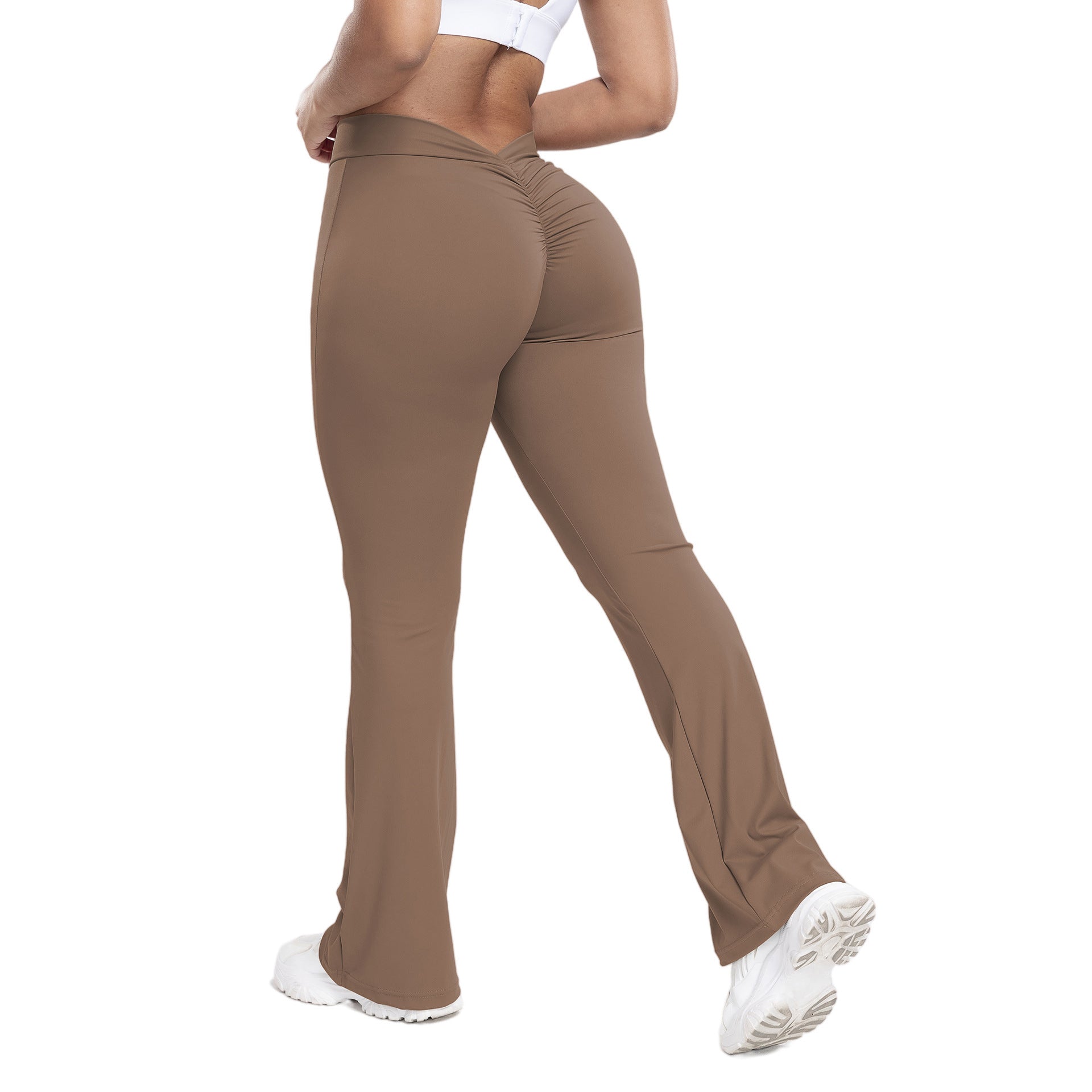 Women's High Waist Hip Lift Tights Wide Pants