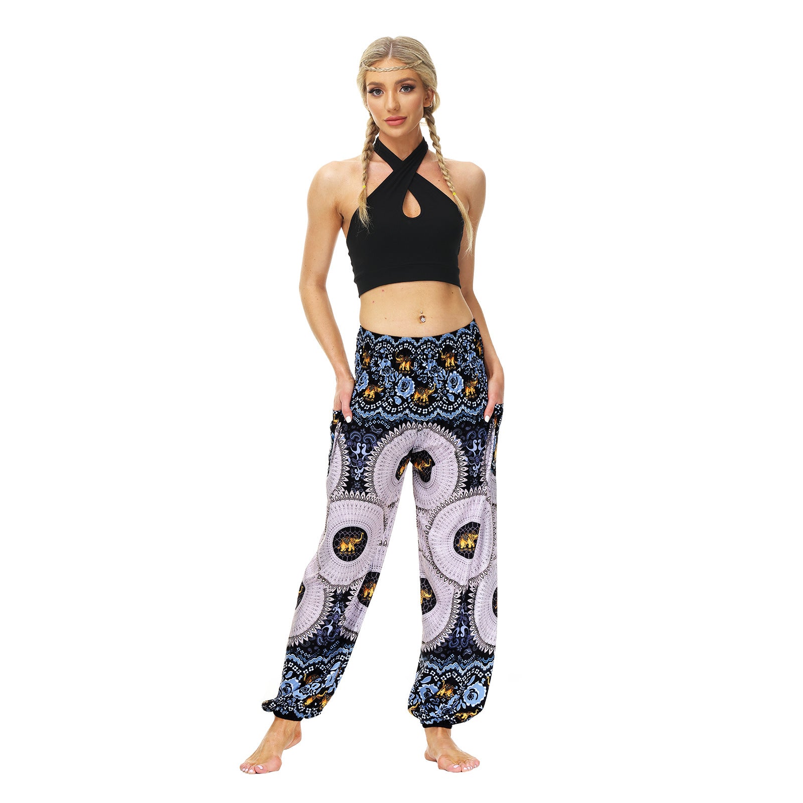 Summer Casual Trousers Ethnic Style Pop Pants