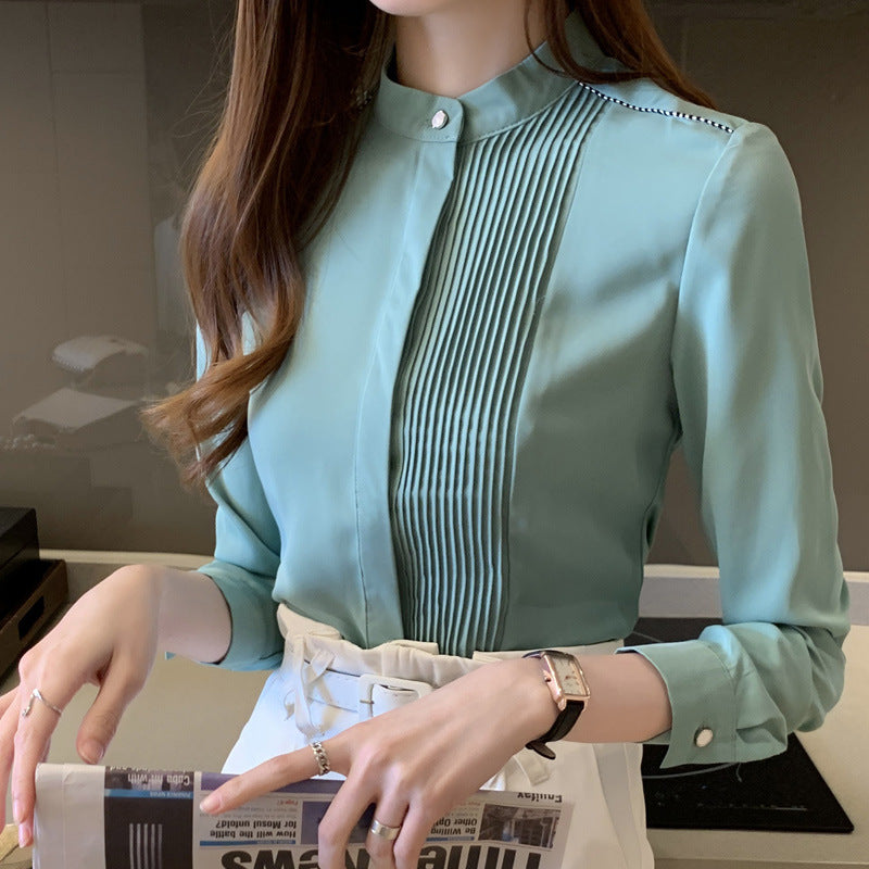 Women's Spring Long Sleeve Commuter Fashion Shirt Blouses