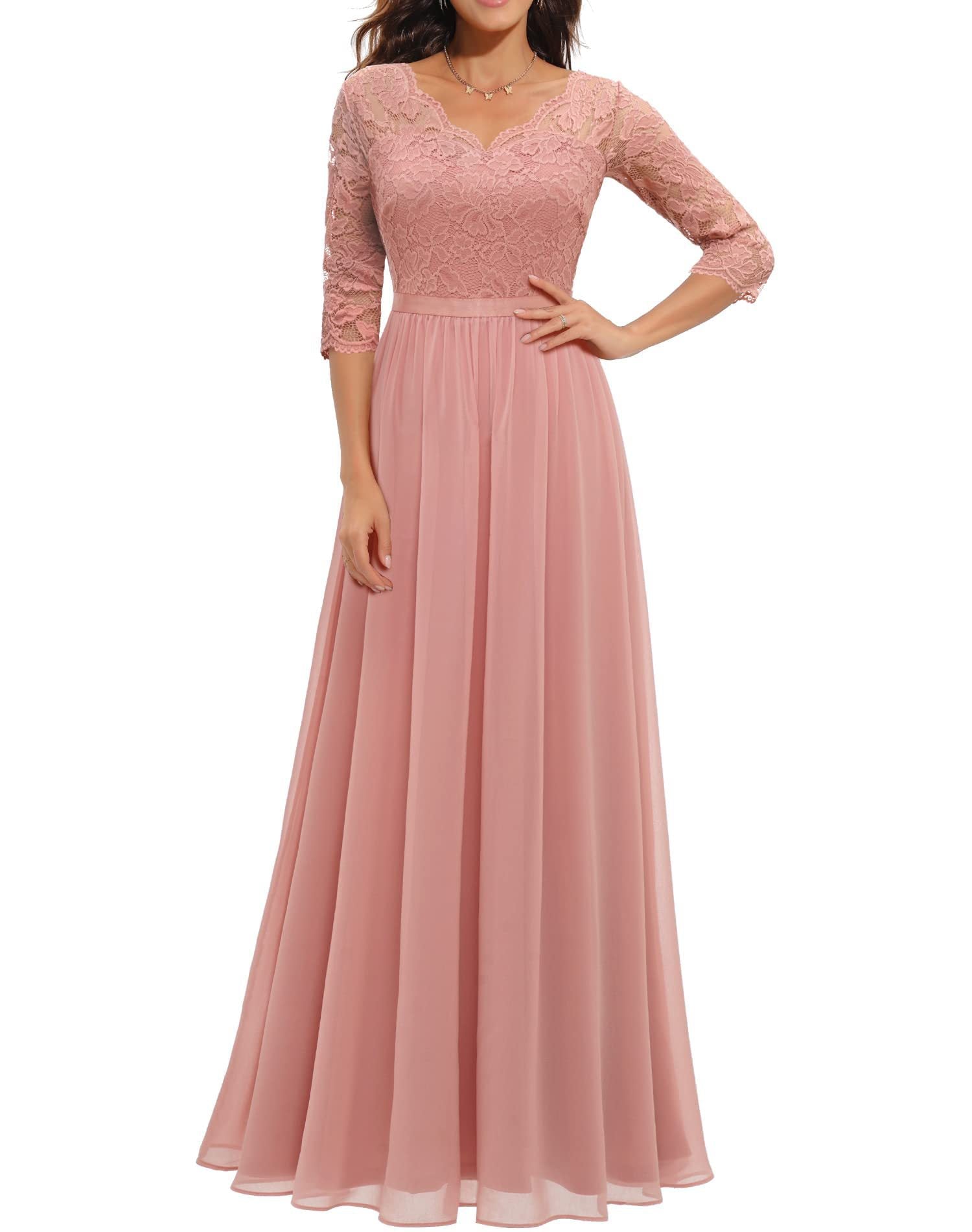 Lace Long Patchwork Waist-tight Noble Dress Dresses