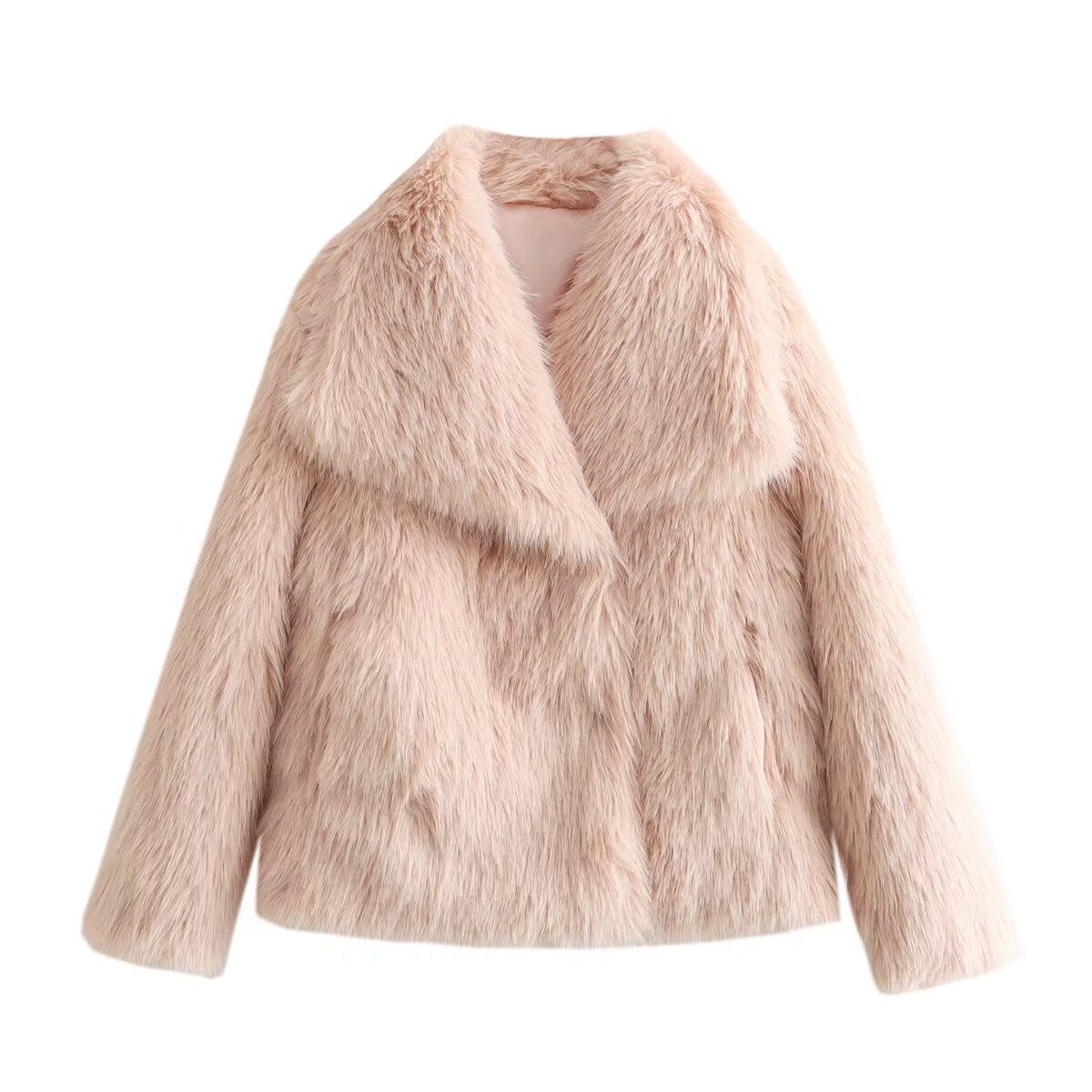 Women's Artificial Fur Light Fashion Small Slimming Coats