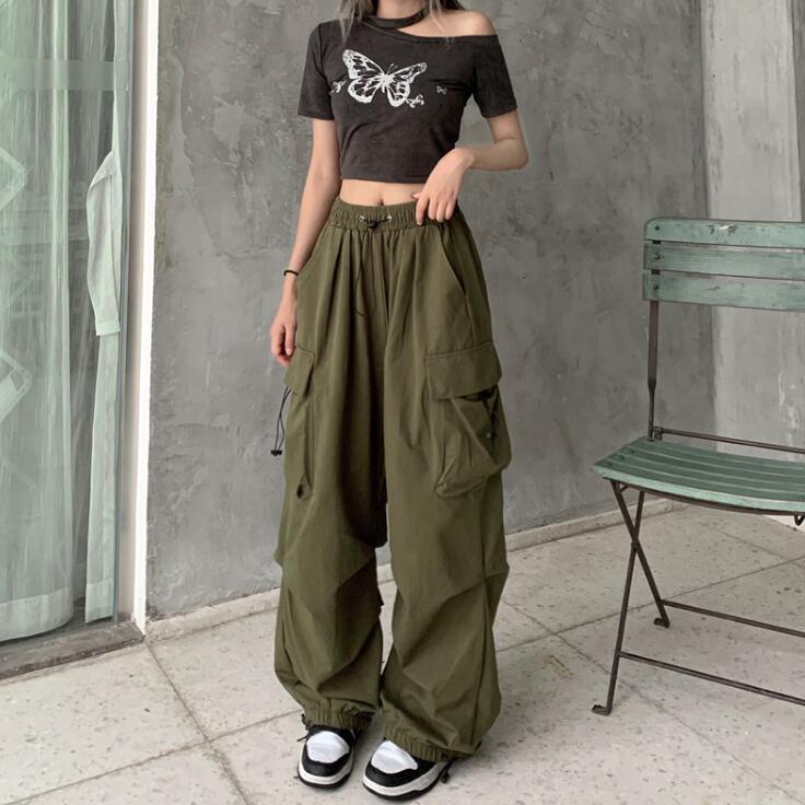 Women's American Retro Casual Summer Straight Draping Pants