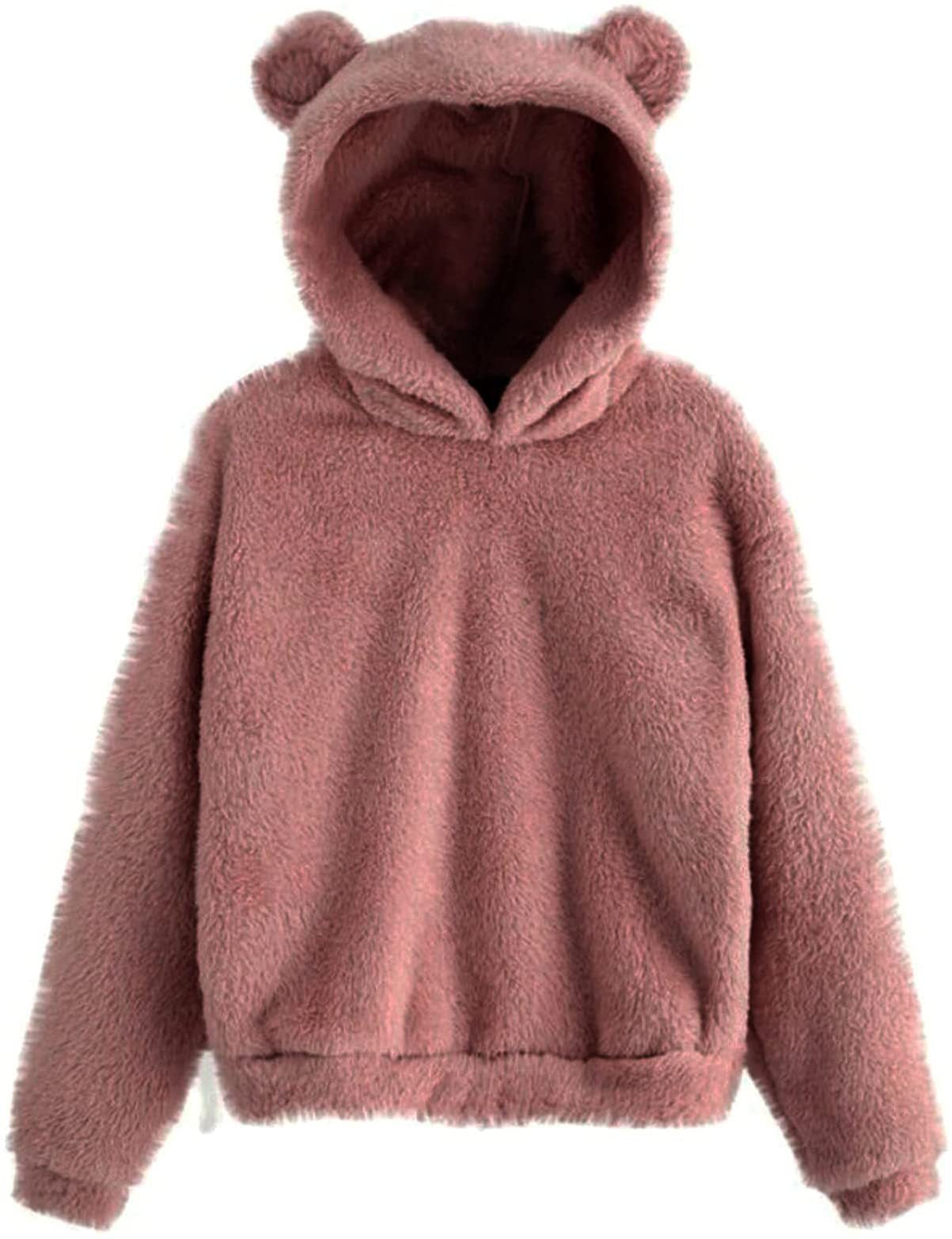 Creative Trendy Fluffy Rabbit Hooded Warm Sweaters