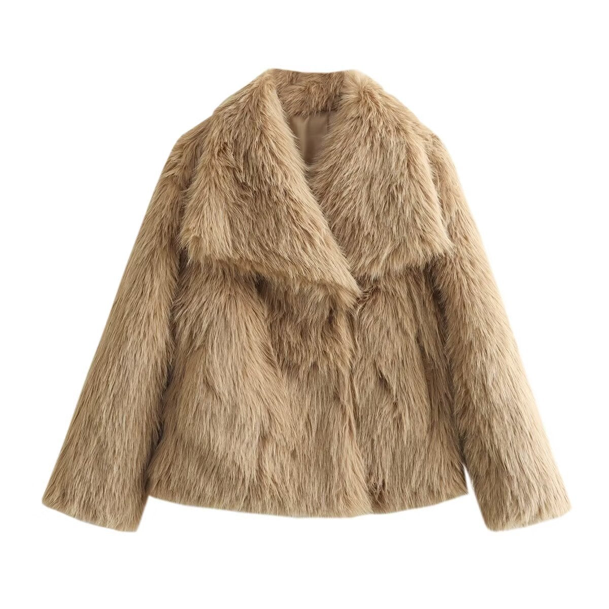 Women's Artificial Fur Light Fashion Small Slimming Coats