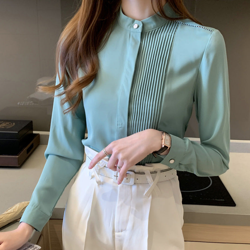 Women's Spring Long Sleeve Commuter Fashion Shirt Blouses