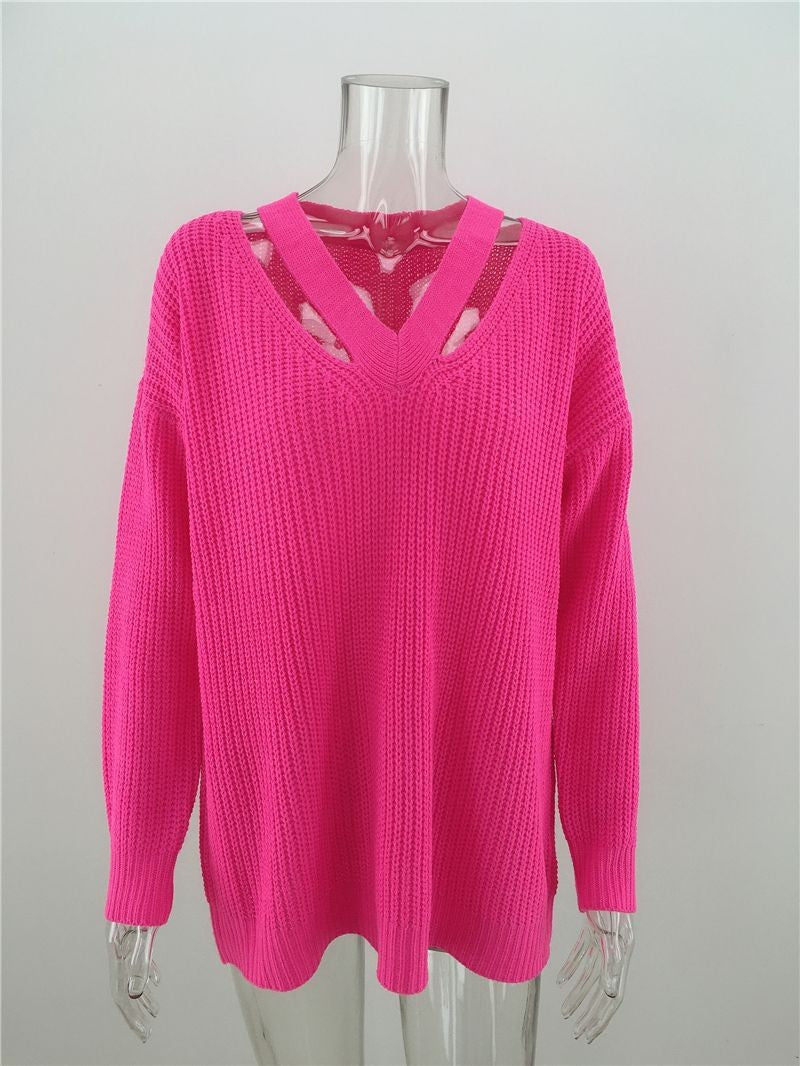 Women's Knitted Pullover Loose Temperament Commuter Sweaters