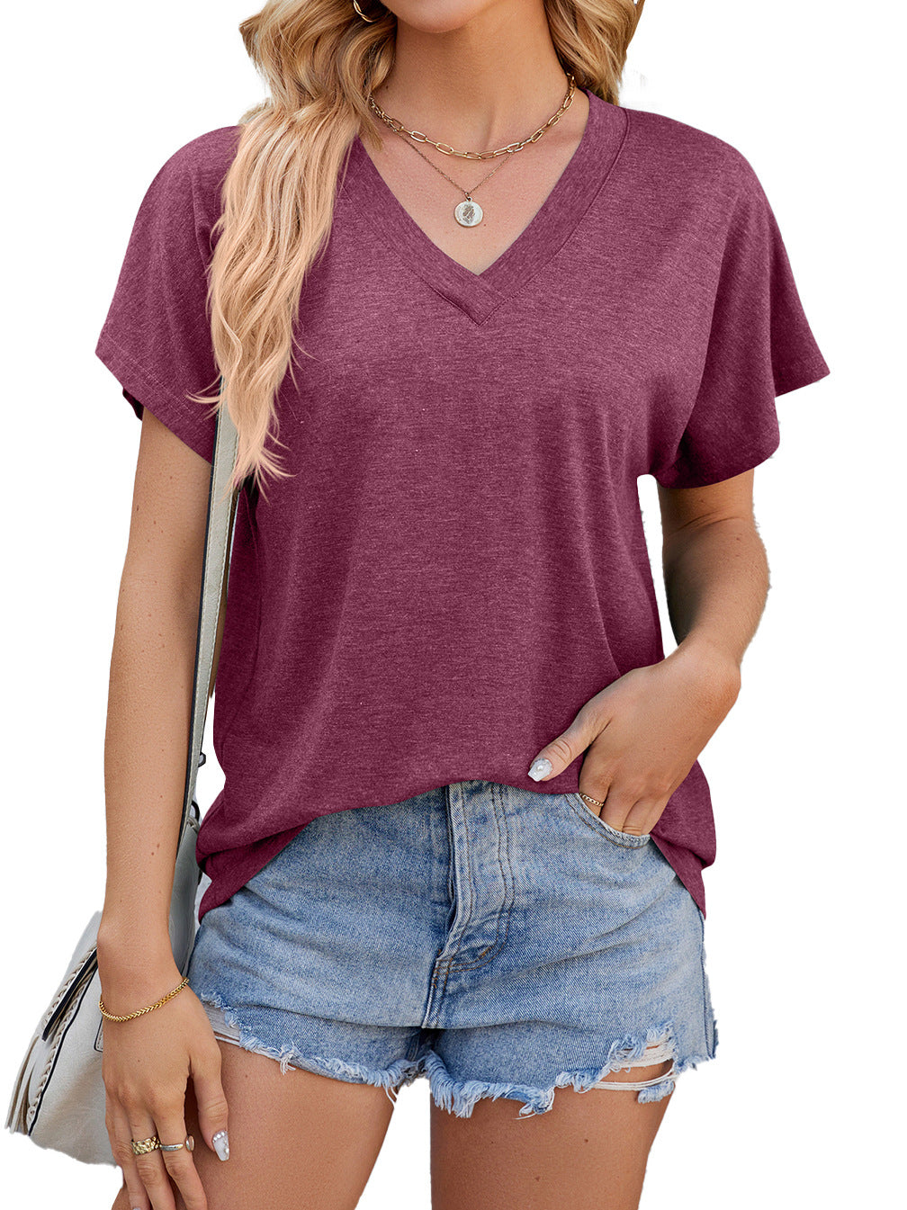 Women's Fashion Summer Loose Sleeve T-shirt Blouses