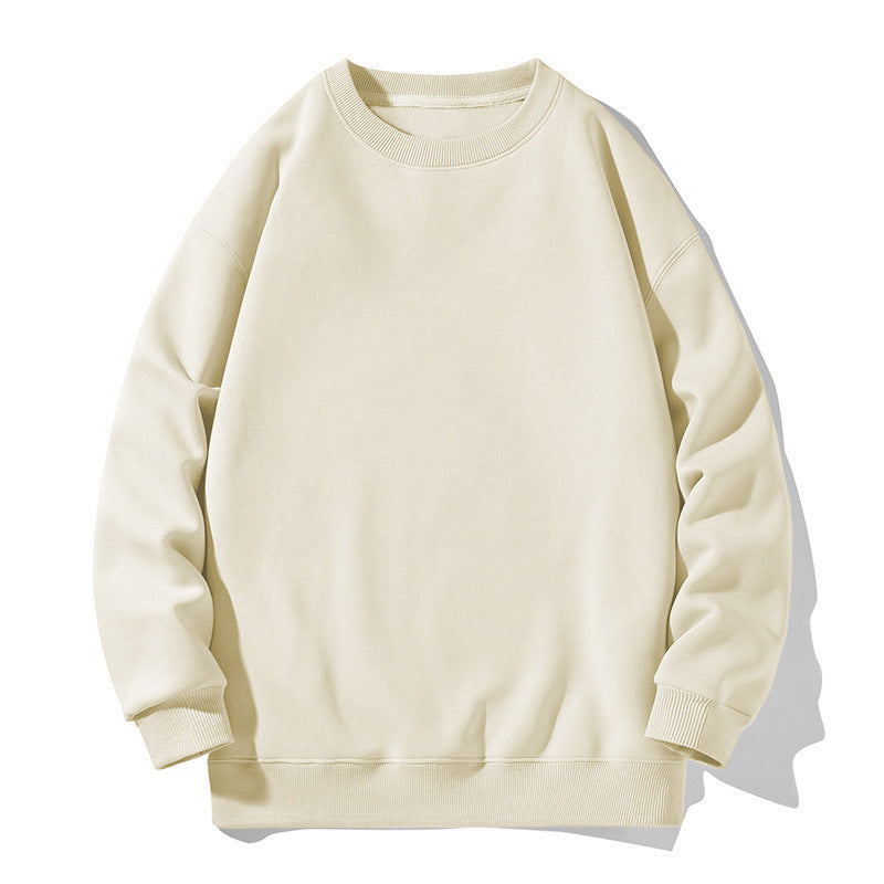 Women's & Men's & Solid Color Round Neck Can Sweaters