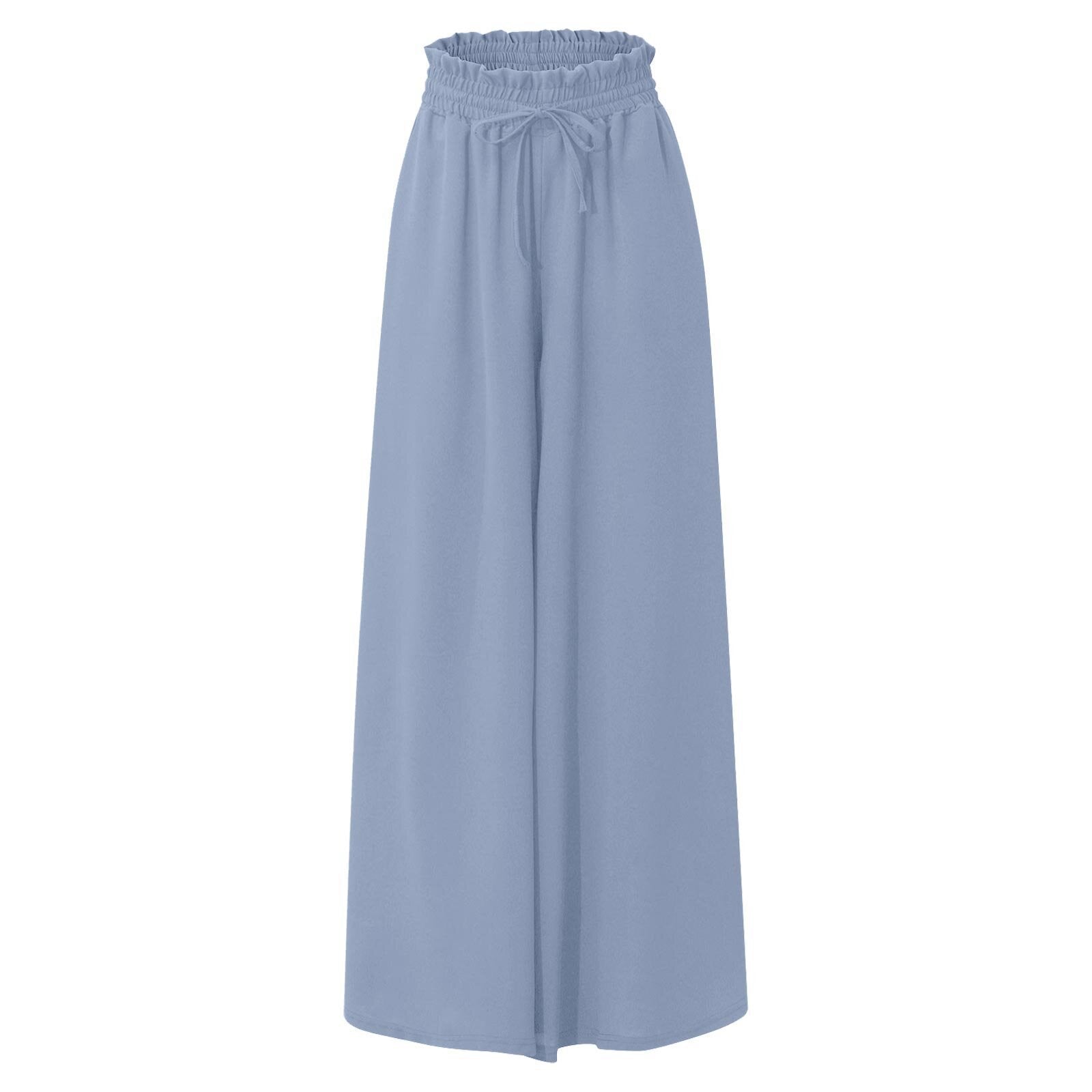 Women's Wide Leg High Waist Long Culottes Pants