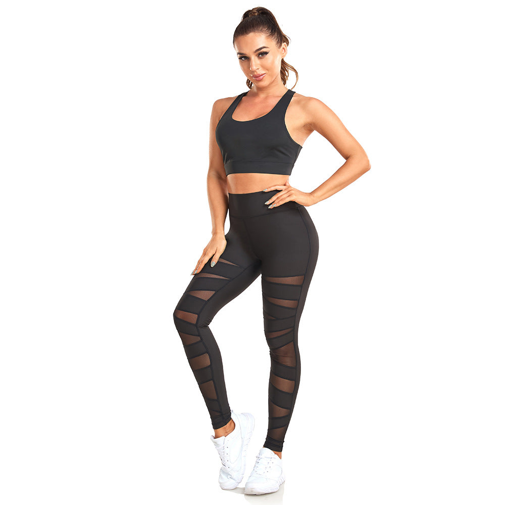 Women's High Waist Belly Contracting Peach Hip Leggings