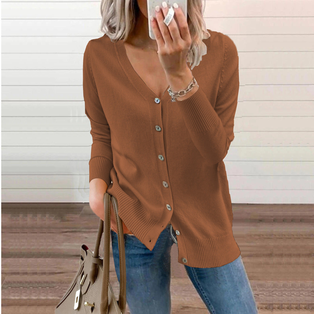 Trendy Beautiful Women's Stylish Comfortable Button Sweaters