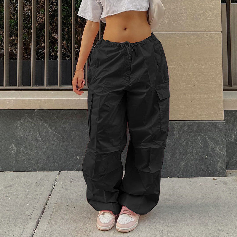 Loose Street Overalls Autumn Low Waist Trousers Thin Pants