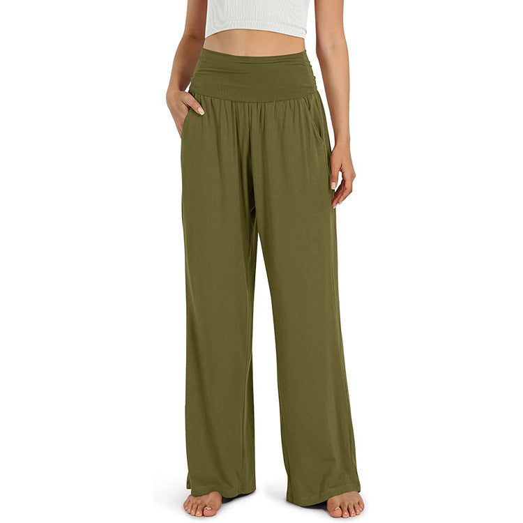 High Waist Wide Leg Loose Casual Pants