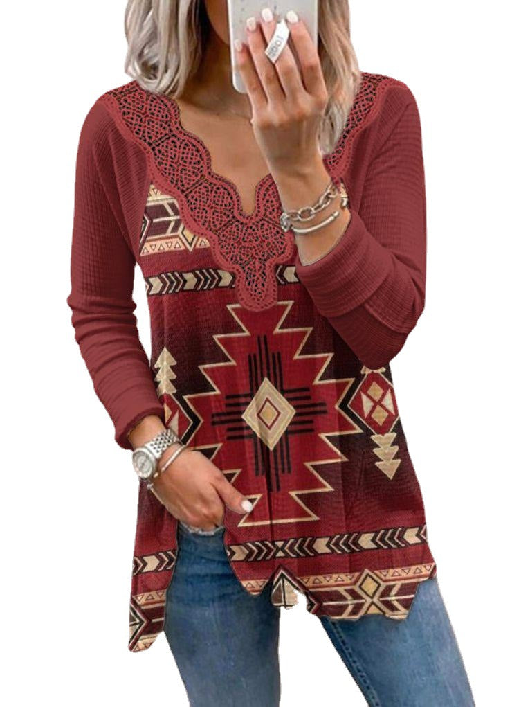 Women's New Printed Fashion Casual Wear Blouses