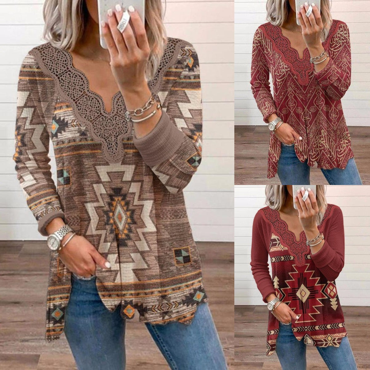 Women's New Printed Fashion Casual Wear Blouses