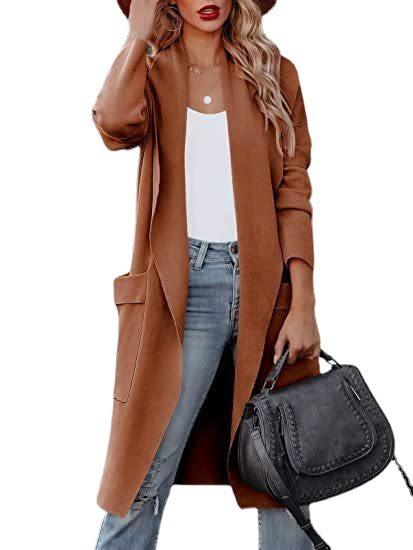 Women's Autumn Long High-end Slimming Overcoat Coats