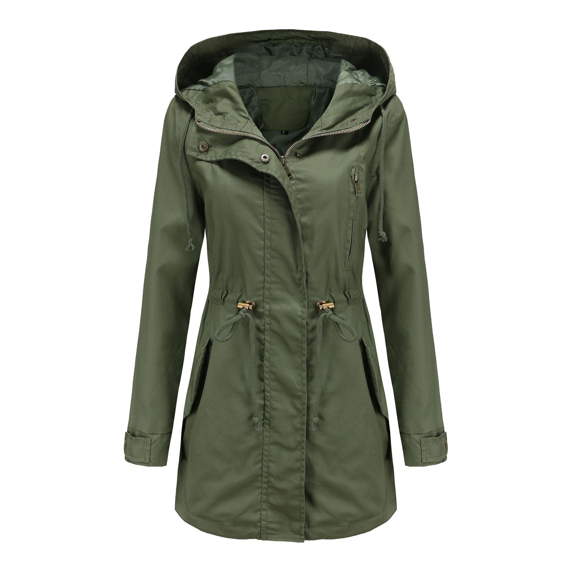 Innovative Women's Anorak Loose Solid Color Coats