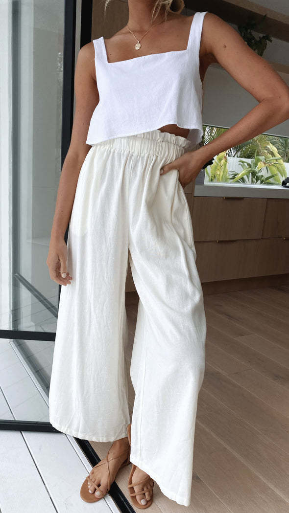 Women's High Waist Wide Leg Loose Mopping Pants