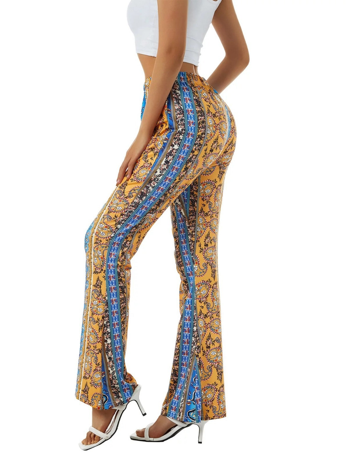 Women's High Elastic Tight Sexy Print Pants