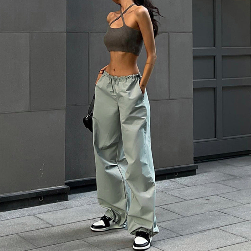 Women's Street Fashion Trends Simple Loose Trousers Pants