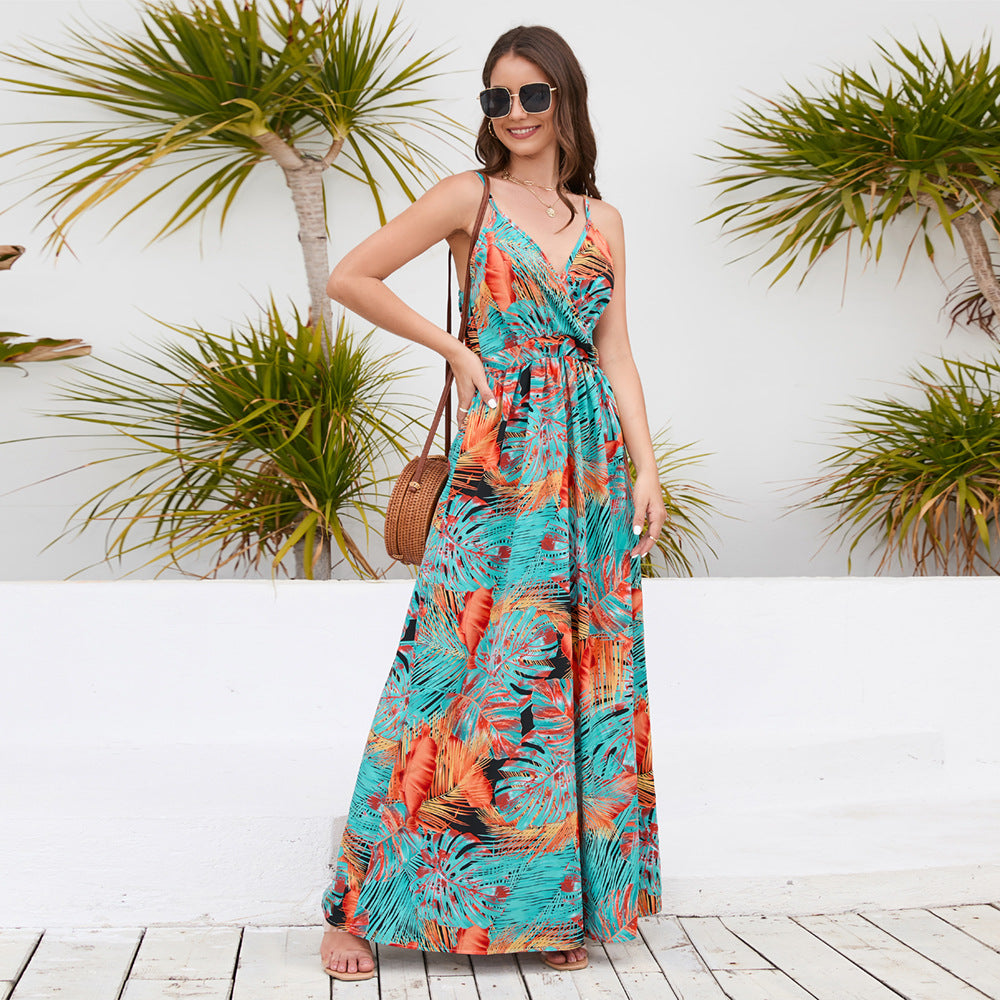 Women's Summer Bohemian Expansion For Vacation Imitation Dresses