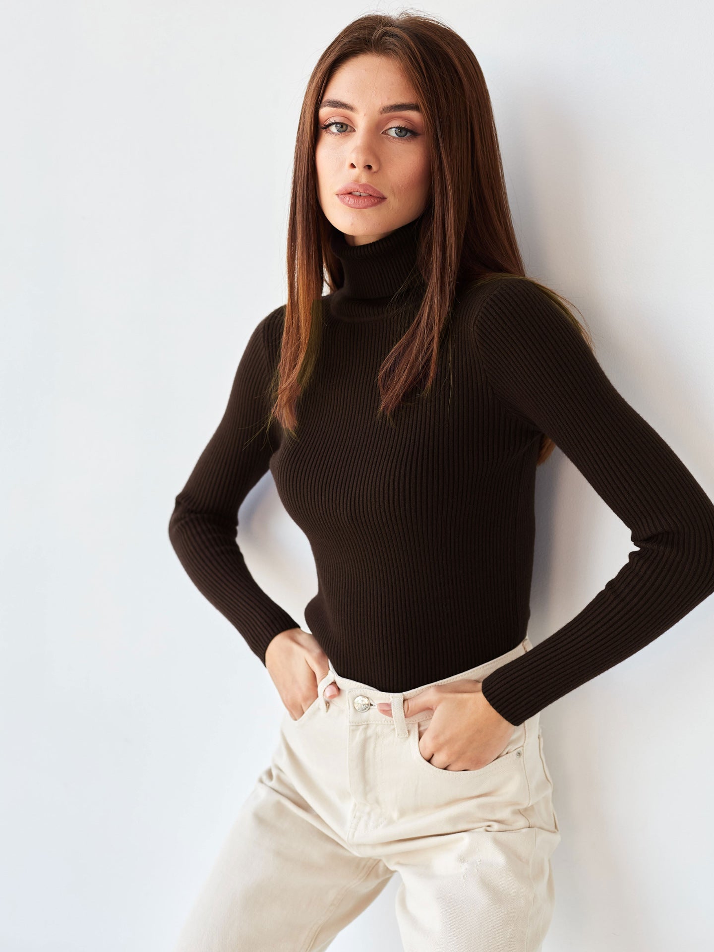 Women's Turtleneck Bottoming Shirt Autumn Pullover Knitwear