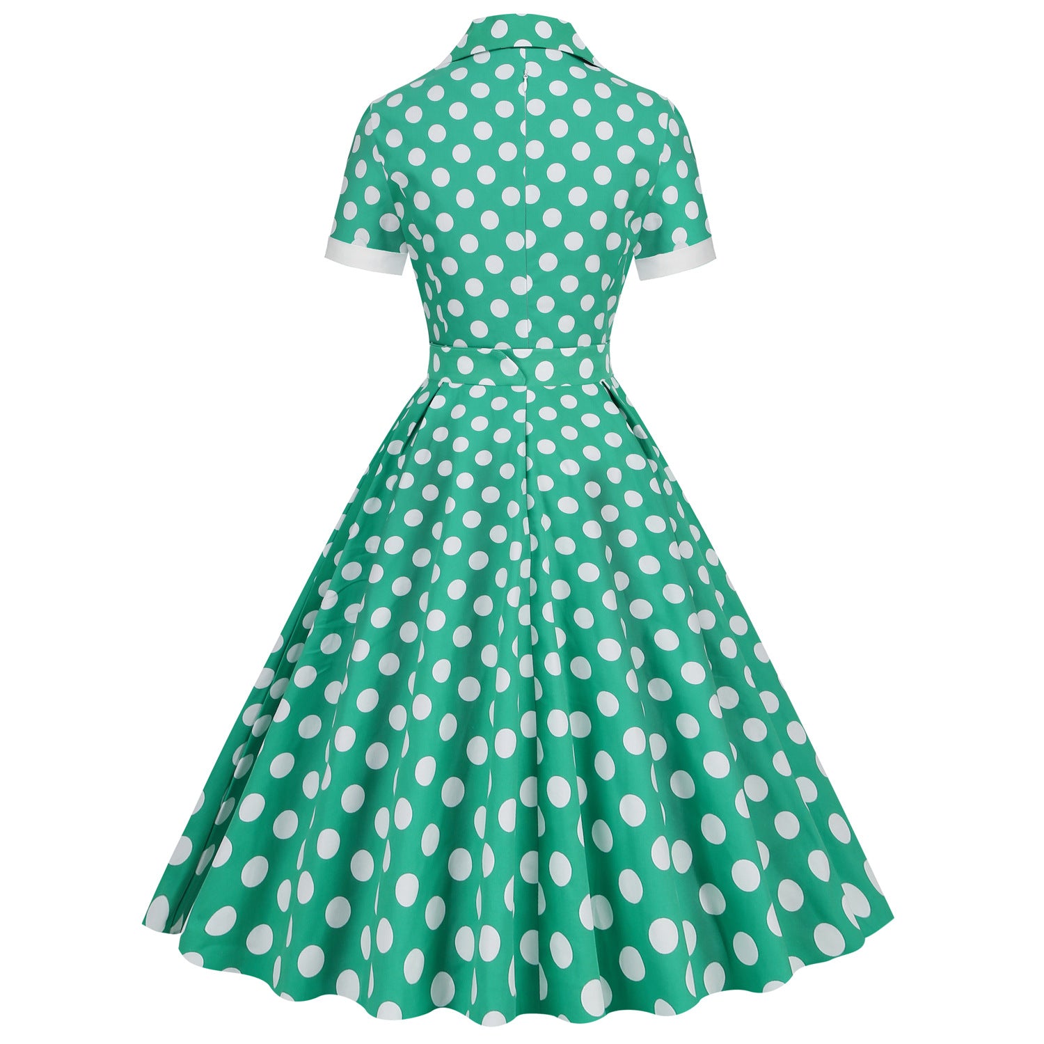 Hepburn Style Vacation Picnic Retro Big Swing Dress Dresses