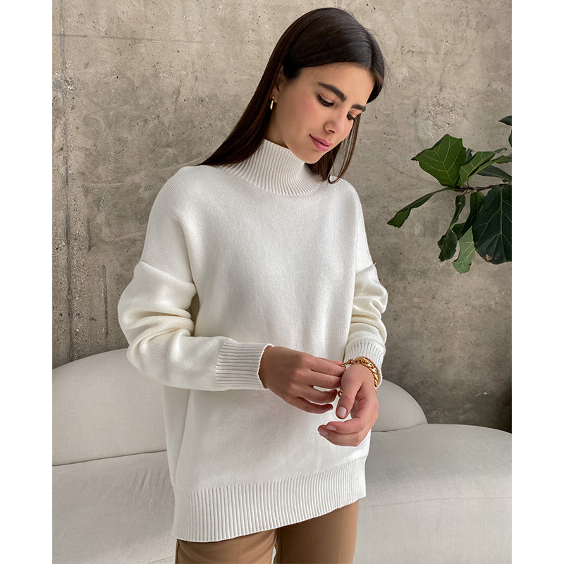 Turtleneck Knitted Trendy Wild Loose And Sweaters