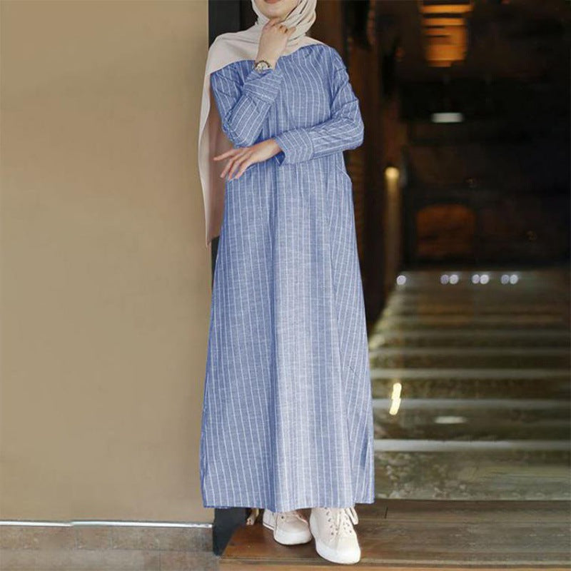 Women's Wear Artistic Style Retro Cotton And Linen Skirts