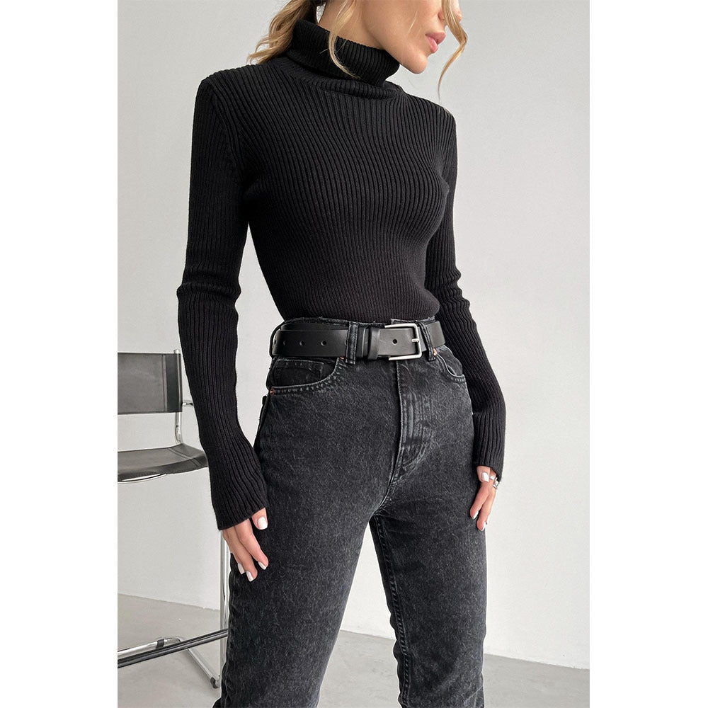 Lengthened Turtleneck Bottoming Shirt Slim Fit Sweaters