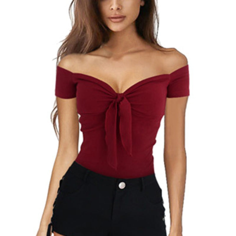 Women's Spring Beach Party Slim T-shirt Blouses