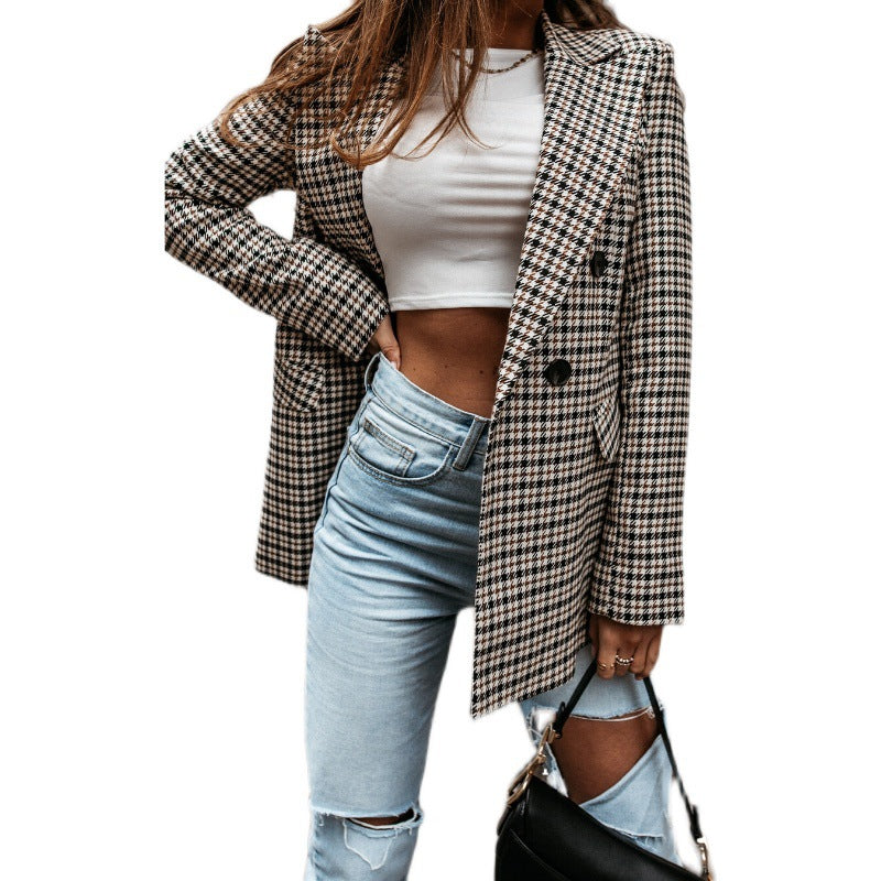 Pretty Durable Graceful Popular Cool Plaid Coats