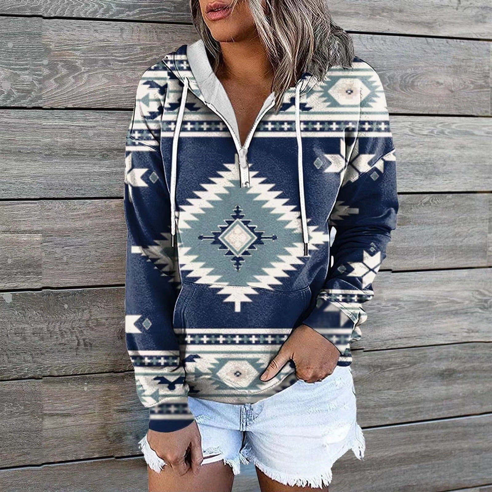 Classic Beautiful Women's Glamorous Ethnic Hoodie Tops