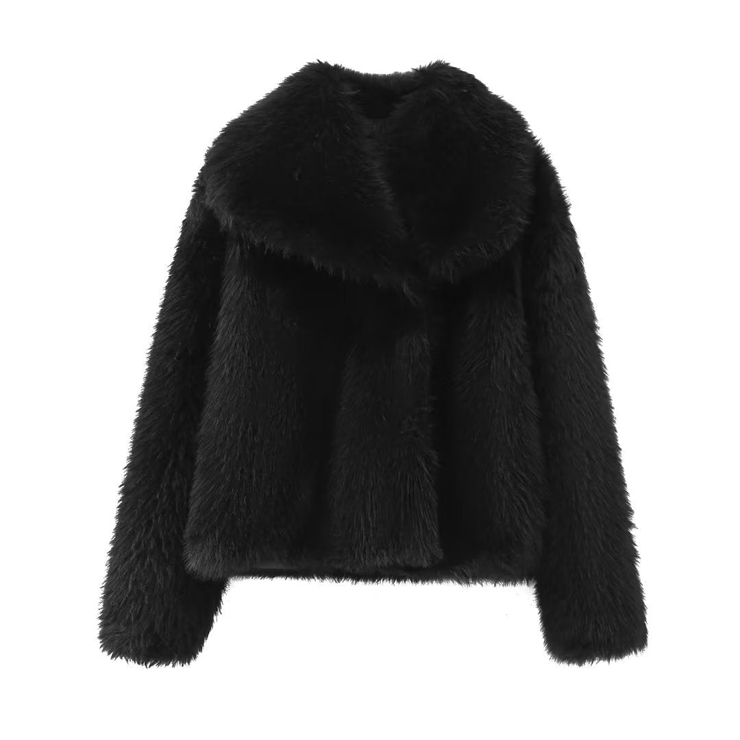 Women's Artificial Fur Light Fashion Small Slimming Coats