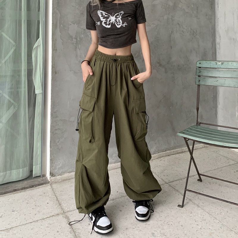 Women's American Retro Casual Summer Straight Draping Pants