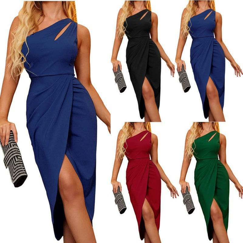 Women's Hollowed-out Backless Sleeveless Waist For Dresses