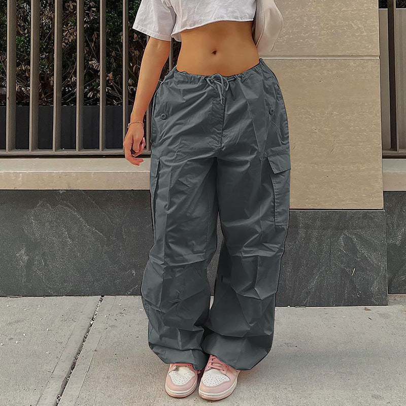 Loose Street Overalls Autumn Low Waist Trousers Thin Pants