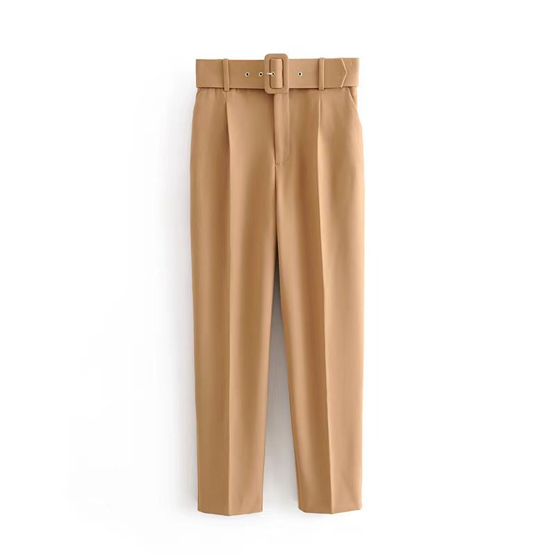 Micro Elastic Slim Fit Figure Flattering Pants