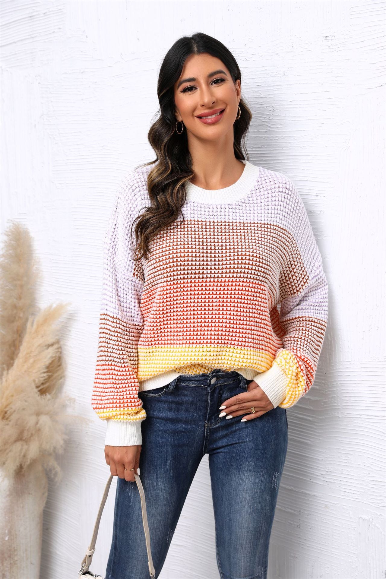 Autumn Casual Loose Crew Neck Two Sweaters