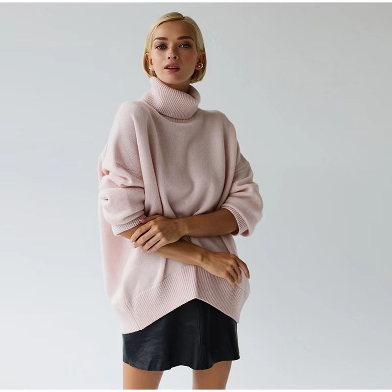 Creative Innovative Women's High Collar Loose Sweaters