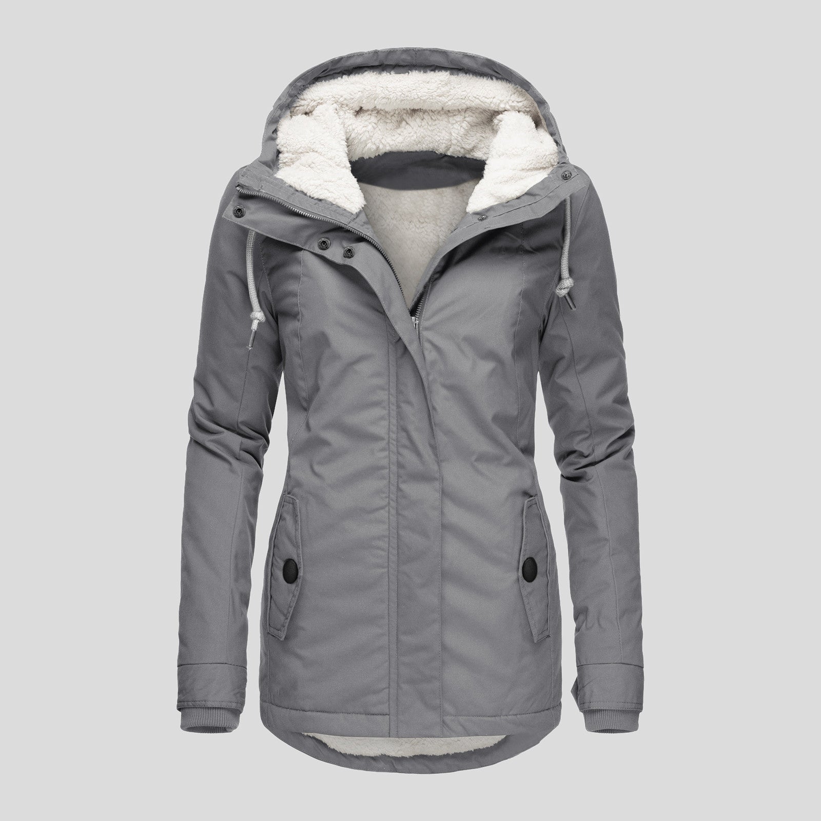 Women's Source Winter Cotton Style Overcome Fleece-lined Coats