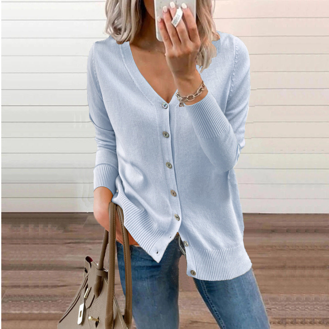 Trendy Beautiful Women's Stylish Comfortable Button Sweaters