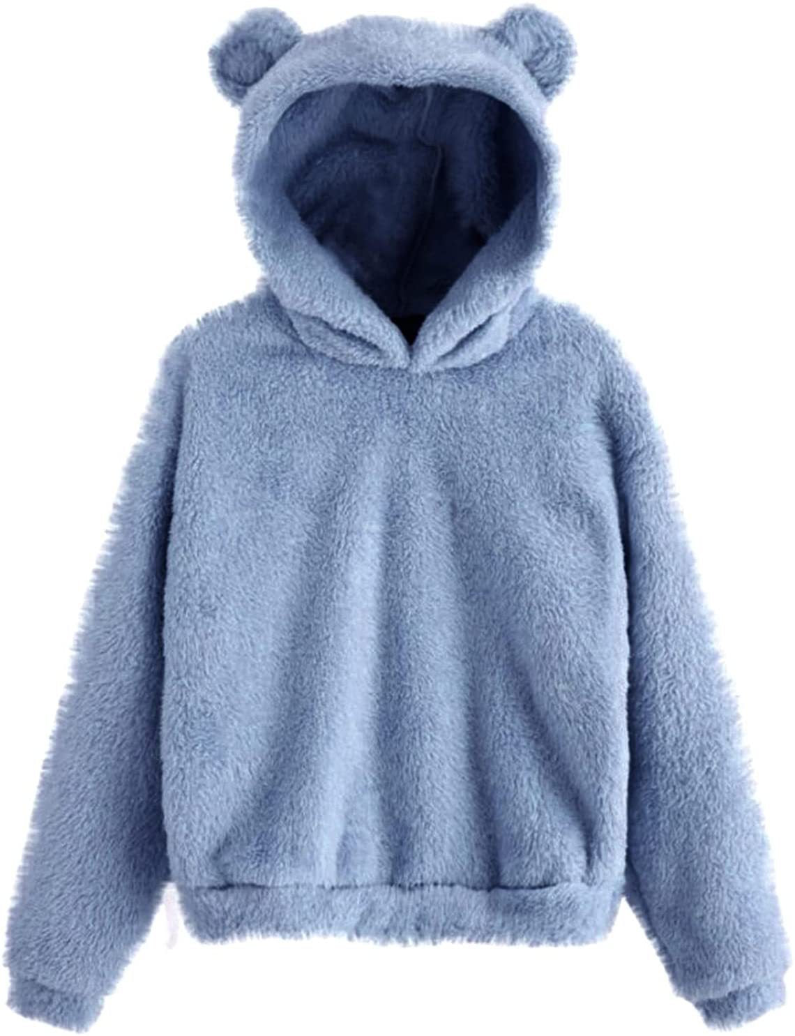 Creative Trendy Fluffy Rabbit Hooded Warm Sweaters