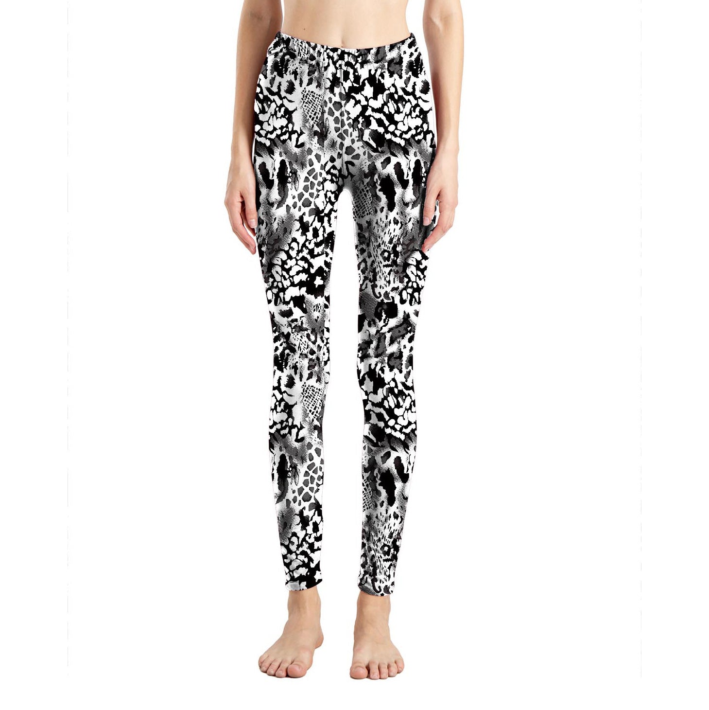 Graceful Trendy Animal Print Skinny Cropped Leggings