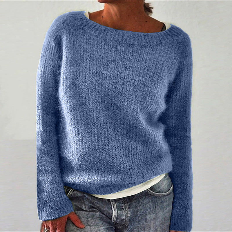 Women's Solid Color Static Version Basic Style Sweaters