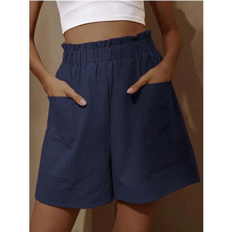 Women's Cotton Linen Bud High Waist Fashion Pants